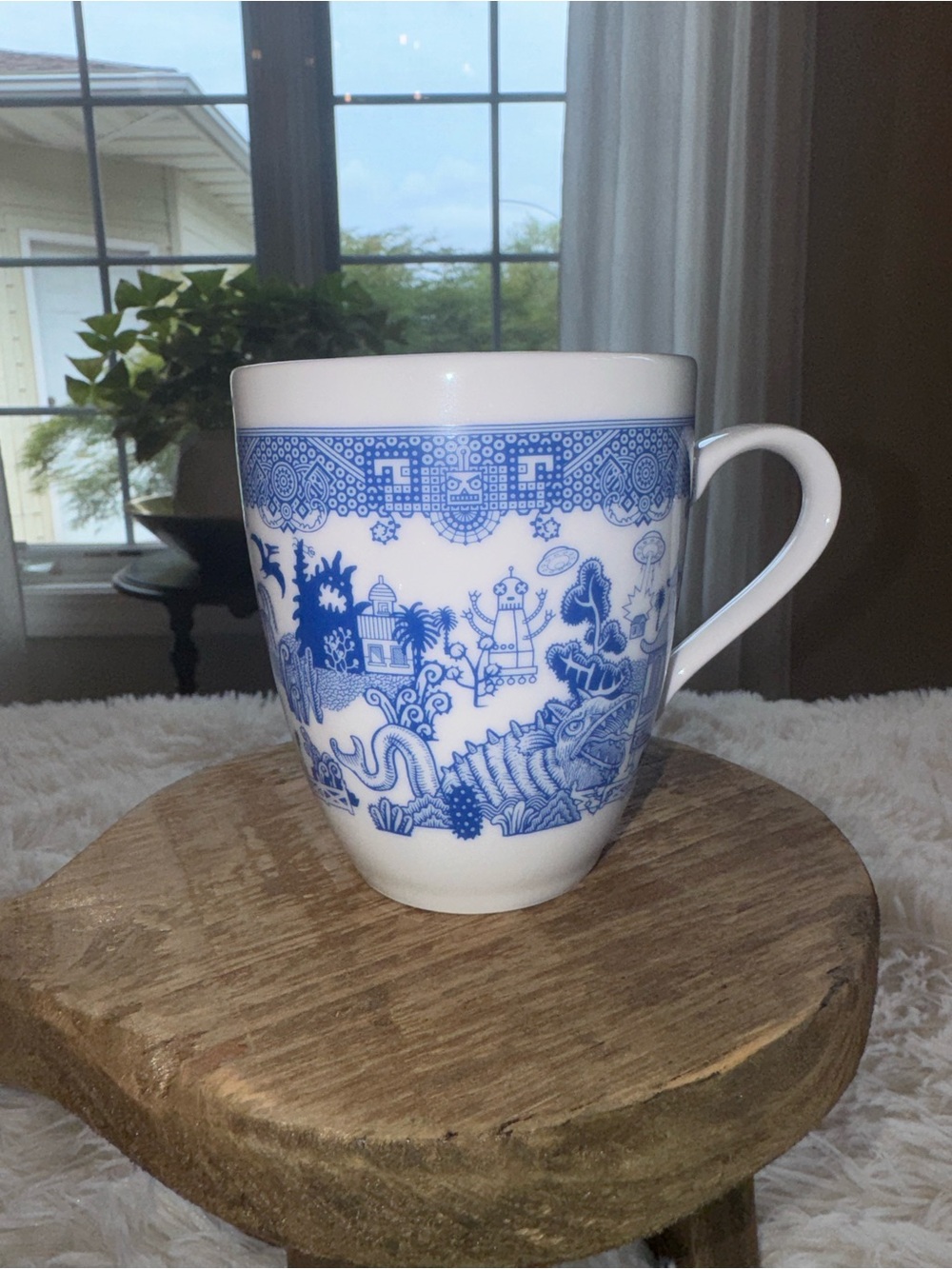 Calamityware by Don Moyer Things Could Be Worse Blue Coffee Mug